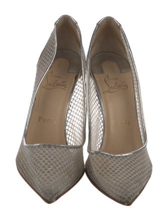 Christian Louboutin Mesh Mesh Accents Pumps