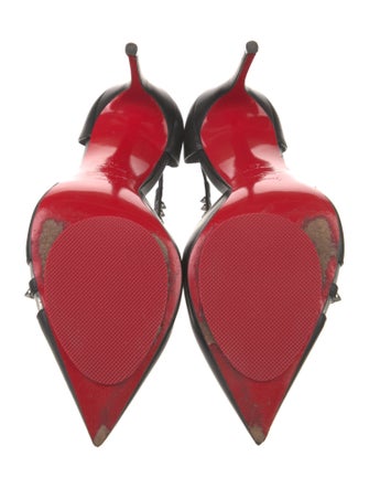 Christian Louboutin Spike Cross 100 Spike Accents Pumps