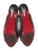Christian Louboutin Spike Accents Leather Slingback Pumps