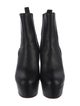 Christian Louboutin Leather Grosgrain Trim Chelsea Boots