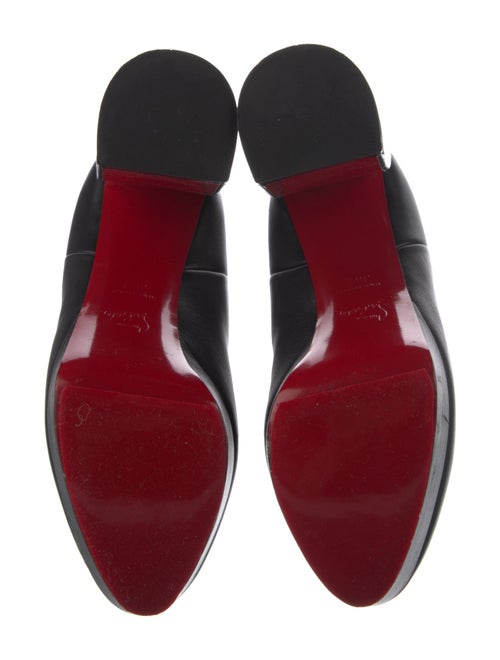 Christian Louboutin Leather Grosgrain Trim Chelsea Boots