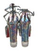 Christian Louboutin Embossed Leather Animal Print D'Orsay Pumps