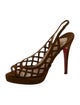 Christian Louboutin Suede Slingback Pumps