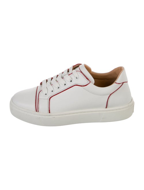 Christian Louboutin Leather Colorblock Pattern Sneakers