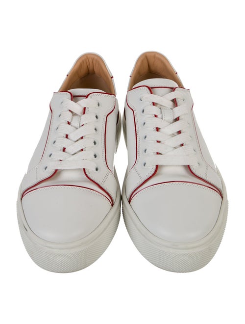 Christian Louboutin Leather Colorblock Pattern Sneakers