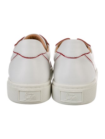 Christian Louboutin Leather Colorblock Pattern Sneakers