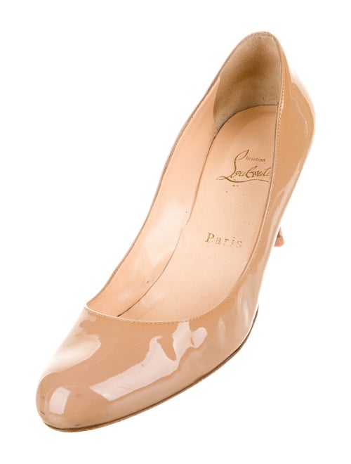 Christian Louboutin Patent Leather Slingback Sandals