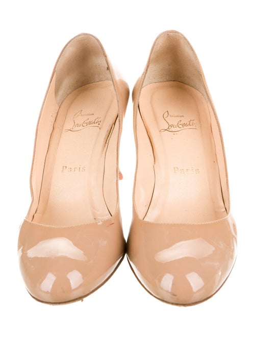 Christian Louboutin Patent Leather Slingback Sandals