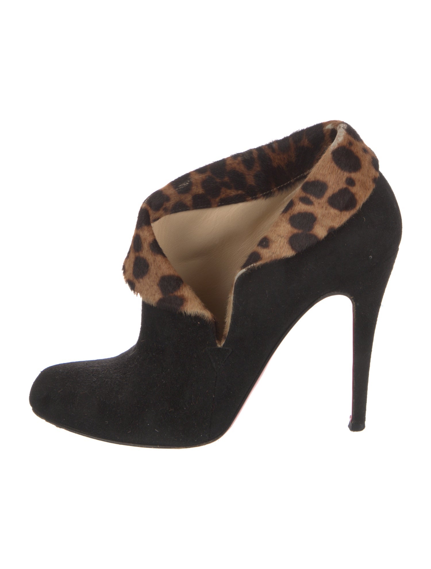 Christian Louboutin Suede Animal Print Pumps