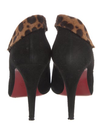 Christian Louboutin Suede Animal Print Pumps
