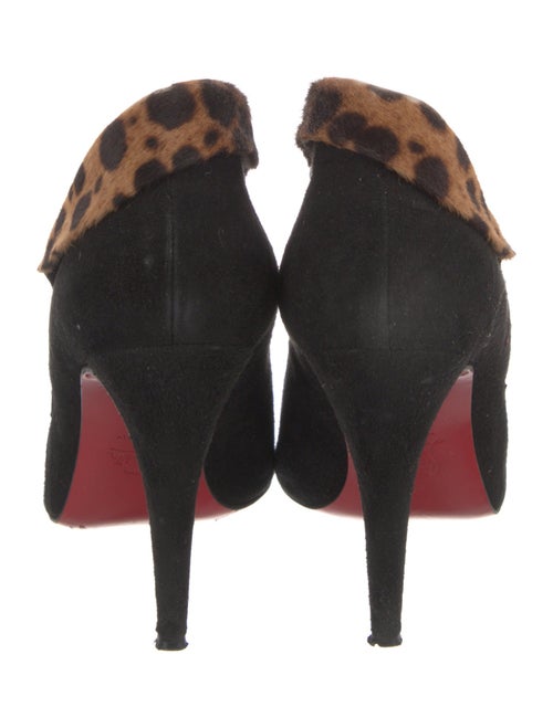 Christian Louboutin Suede Animal Print Pumps