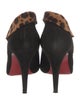 Christian Louboutin Suede Animal Print Pumps