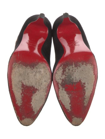 Christian Louboutin Suede Animal Print Pumps