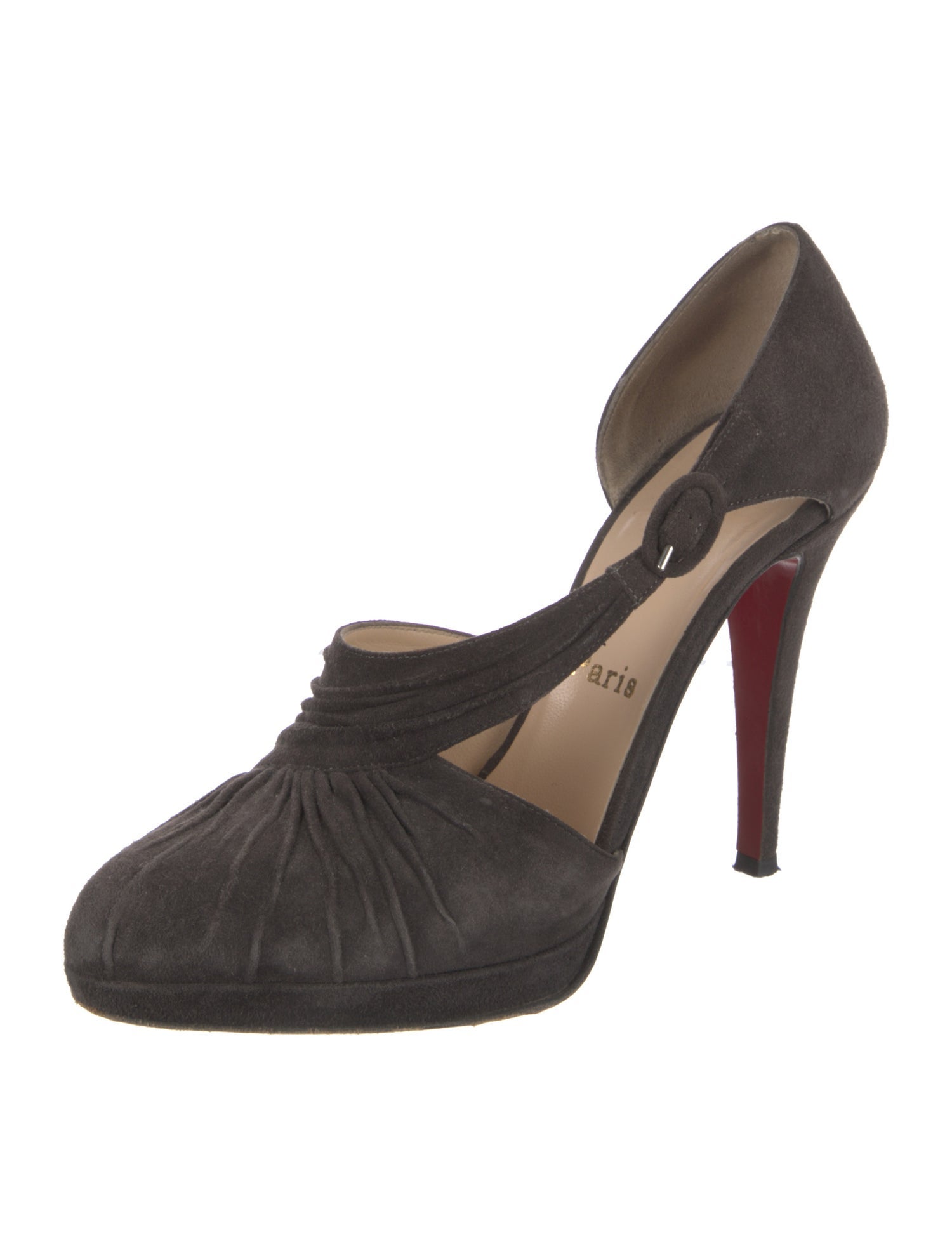 Christian Louboutin Suede D'Orsay Pumps