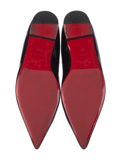 Christian Louboutin Patent Leather Scalloped Accent Flats
