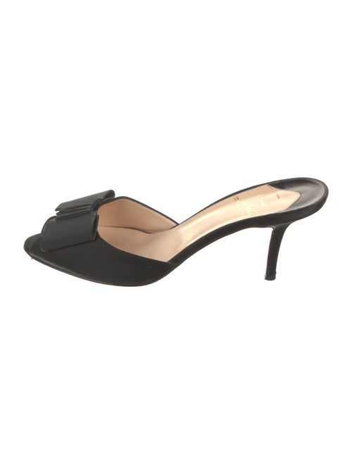 Christian Louboutin Spike Accents Satin Mules