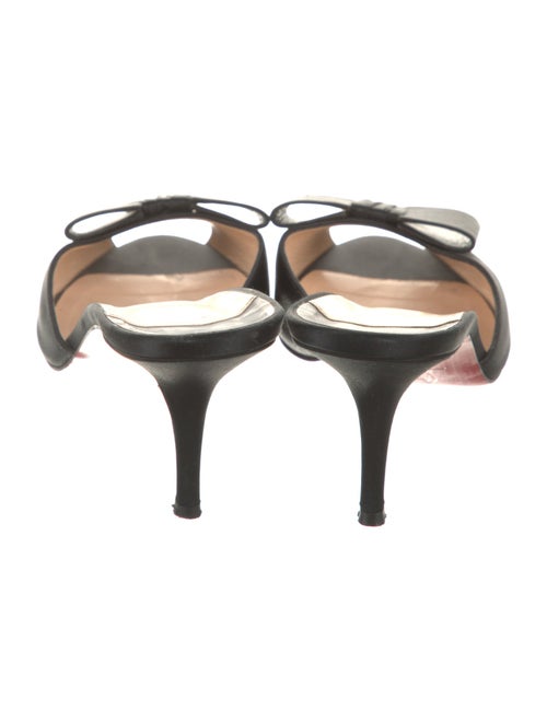 Christian Louboutin Spike Accents Satin Mules