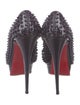 Christian Louboutin Spike Accents Patent Leather Pumps