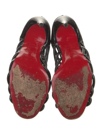 Christian Louboutin Leather Tassel Accents Pumps