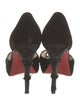 Christian Louboutin Velvet Bow Accents D'Orsay Pumps