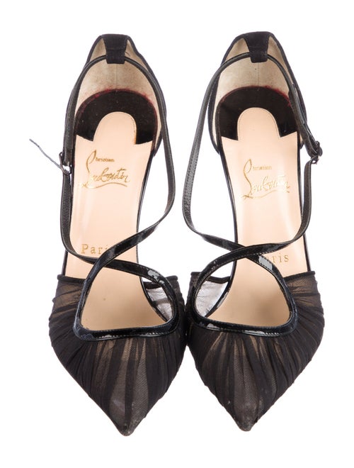 Christian Louboutin Suede T-Strap Pumps