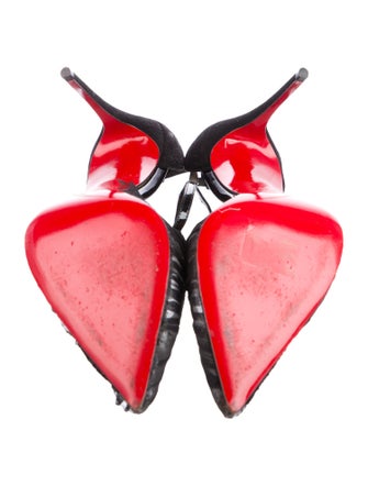 Christian Louboutin Suede T-Strap Pumps