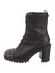 Christian Louboutin TS Croc Spike Accents Combat Boots