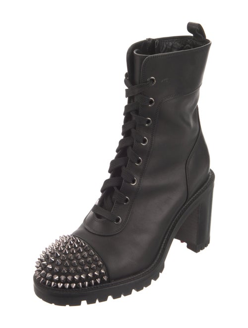 Christian Louboutin TS Croc Spike Accents Combat Boots