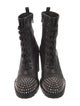 Christian Louboutin TS Croc Spike Accents Combat Boots
