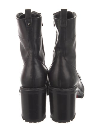 Christian Louboutin TS Croc Spike Accents Combat Boots