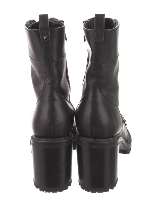 Christian Louboutin TS Croc Spike Accents Combat Boots