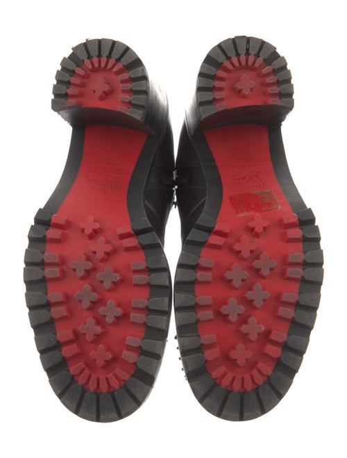 Christian Louboutin TS Croc Spike Accents Combat Boots