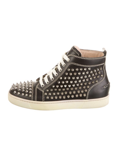 Christian Louboutin Spike Accents Leather Sneakers