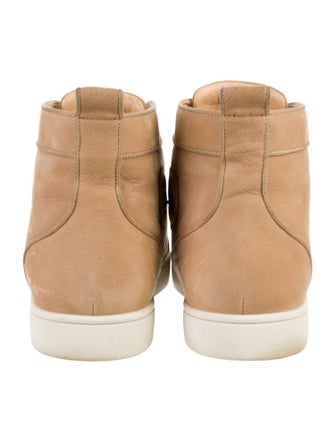 Christian Louboutin Spike Accents Suede Sneakers