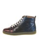 Christian Louboutin Patent Leather Printed Sneakers
