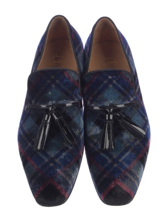 Christian Louboutin Velvet Printed Loafers