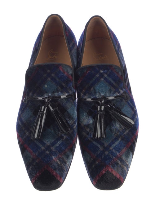 Christian Louboutin Velvet Printed Loafers