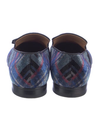 Christian Louboutin Velvet Printed Loafers