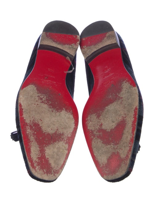 Christian Louboutin Velvet Printed Loafers