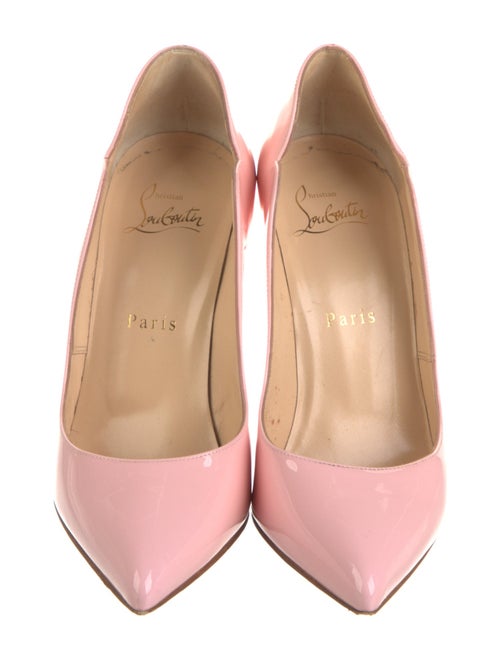 Christian Louboutin Patent Leather Scalloped Accent Pumps