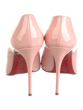 Christian Louboutin Patent Leather Scalloped Accent Pumps