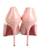 Christian Louboutin Patent Leather Scalloped Accent Pumps