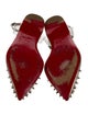 Christian Louboutin PVC Studded Accents Slingback Flats
