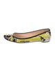 Christian Louboutin Patent Leather Printed Ballet Flats