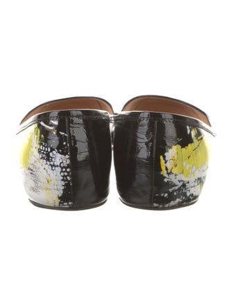 Christian Louboutin Patent Leather Printed Ballet Flats
