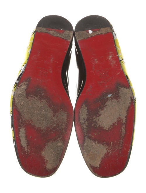 Christian Louboutin Patent Leather Printed Ballet Flats