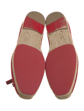 Christian Louboutin Rockstud Accents Suede Espadrilles