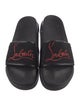 Christian Louboutin Rubber Graphic Print Slides