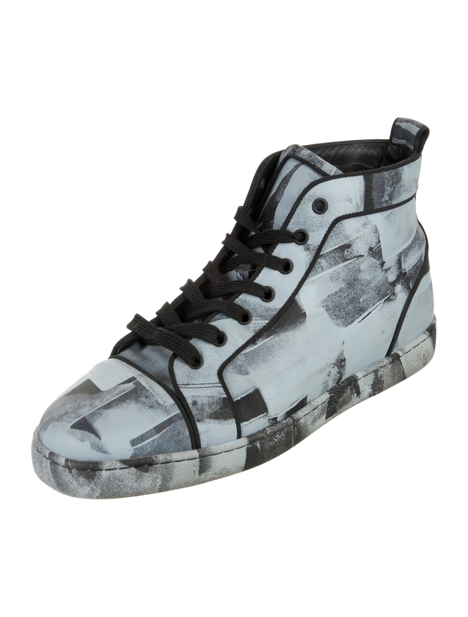 Christian Louboutin Leather Printed Sneakers