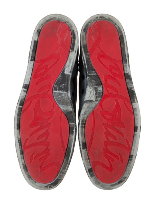 Christian Louboutin Leather Printed Sneakers
